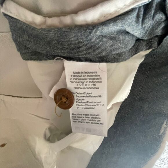 J.Crew Men’s Khaki Beige Chino Shorts Cotton Flat Front Casual Shorts Size 35 - Picture 4 of 9